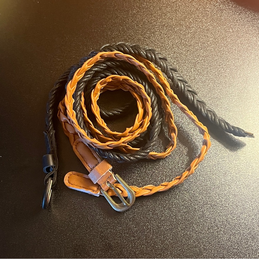 Pair of Vintage Braided Belts